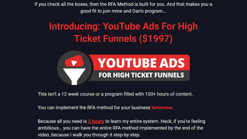 Youtube Ads For High Ticket Funnels