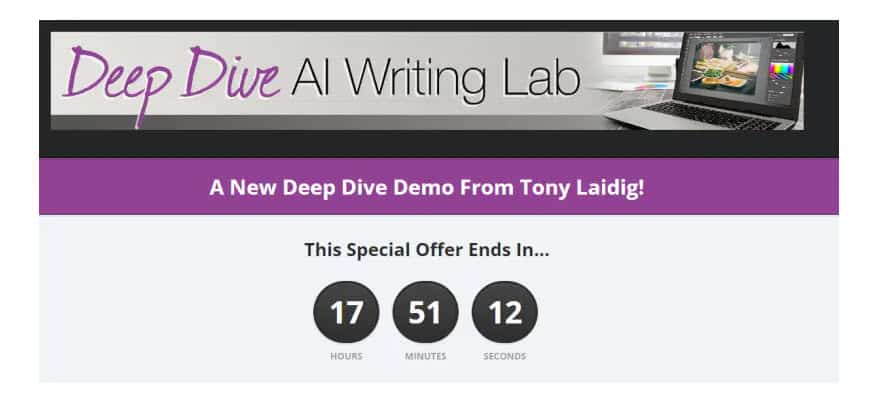 Tony Laidig Deep Dive Ai Writing Lab Bundle