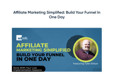 Affiliate Marketing Simplified Build Your Funnel In One Day